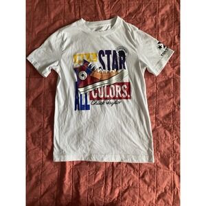 Boys White Converse Graphic Tee‎ Size M 10-12